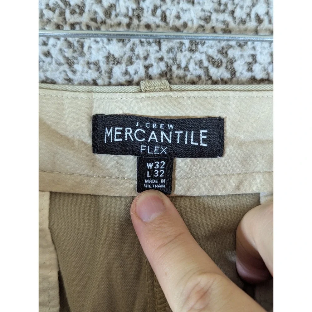 J.‎ Crew Chino Pants Men's Size 32x31 (Tag 32x32) Beige Golf Hike Outdoors